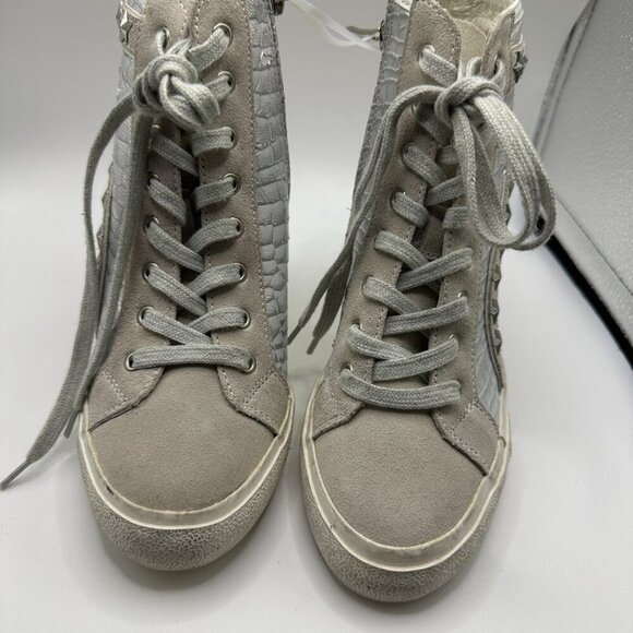 Vintage Havana Remiee Star Studded Washed Croc Sneakers - Size 6.5 - Picture 6 of 9